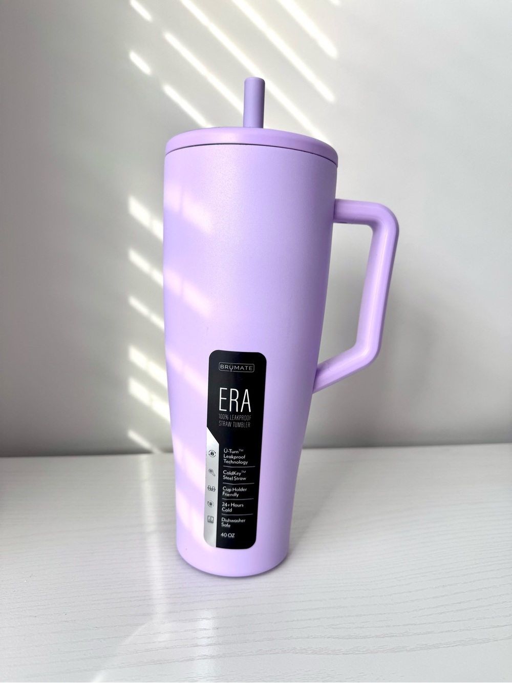 BrüMate ERA Lavender 40oz Stainless Steel Straw Tumbler